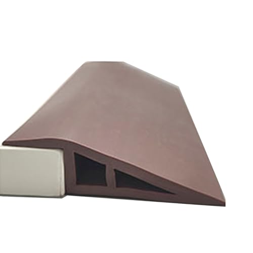 HAGJII Pvc übergangsleiste Universal Multifunktional Teppichboden übergangsprofil Selbstklebend Für Höhenunterschiede Bodentrennstreifen Türleisten Boden Selbstklebend(1.6-2CM(7CM)_COFFEE) von HAGJII