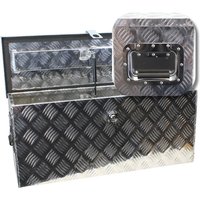 Aluminium Alu Transportkiste Kiste Transportbox abschließbar 73 x 24 x 32 cm von HAGO