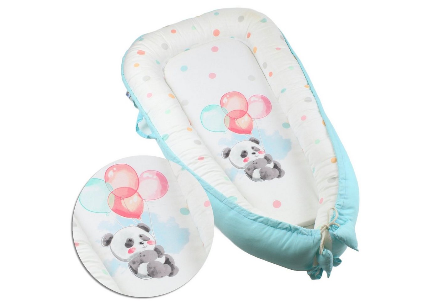 HAGO Babybett Babynest Nestchen Kokon Reisebett Kuschelnest Matratze Baumwolle Wasch von HAGO