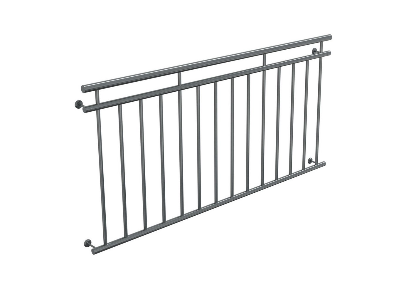 HAGO Brüstungsgeländer Französischer Balkon Fenstergitter Geländer Edelstahl Stabgeländer, 9 cm Länge, 90 cm Höhe HAGO Brüstungsgeländer Französischer Balkon Fenstergitter Geländer Edelstahl Stabgeländer, 9 cm Länge, 90 cm Höhe von HAGO