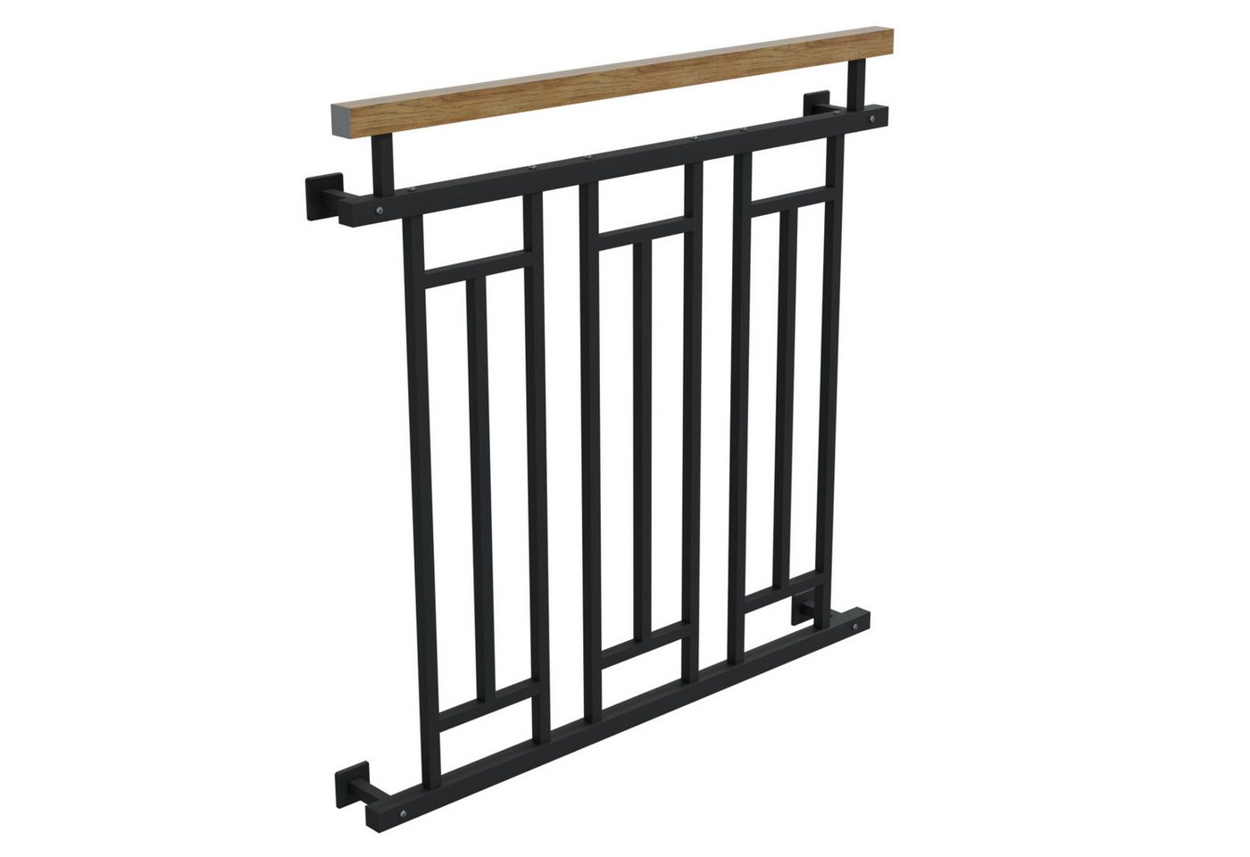 HAGO Brüstungsgeländer Französischer Balkon Fenstergitter Geländer Stahl Stabgeländer Anthraz, 9 cm Länge, 90 cm Höhe HAGO Brüstungsgeländer Französischer Balkon Fenstergitter Geländer Stahl Stabgeländer Anthraz, 9 cm Länge, 90 cm Höhe von HAGO
