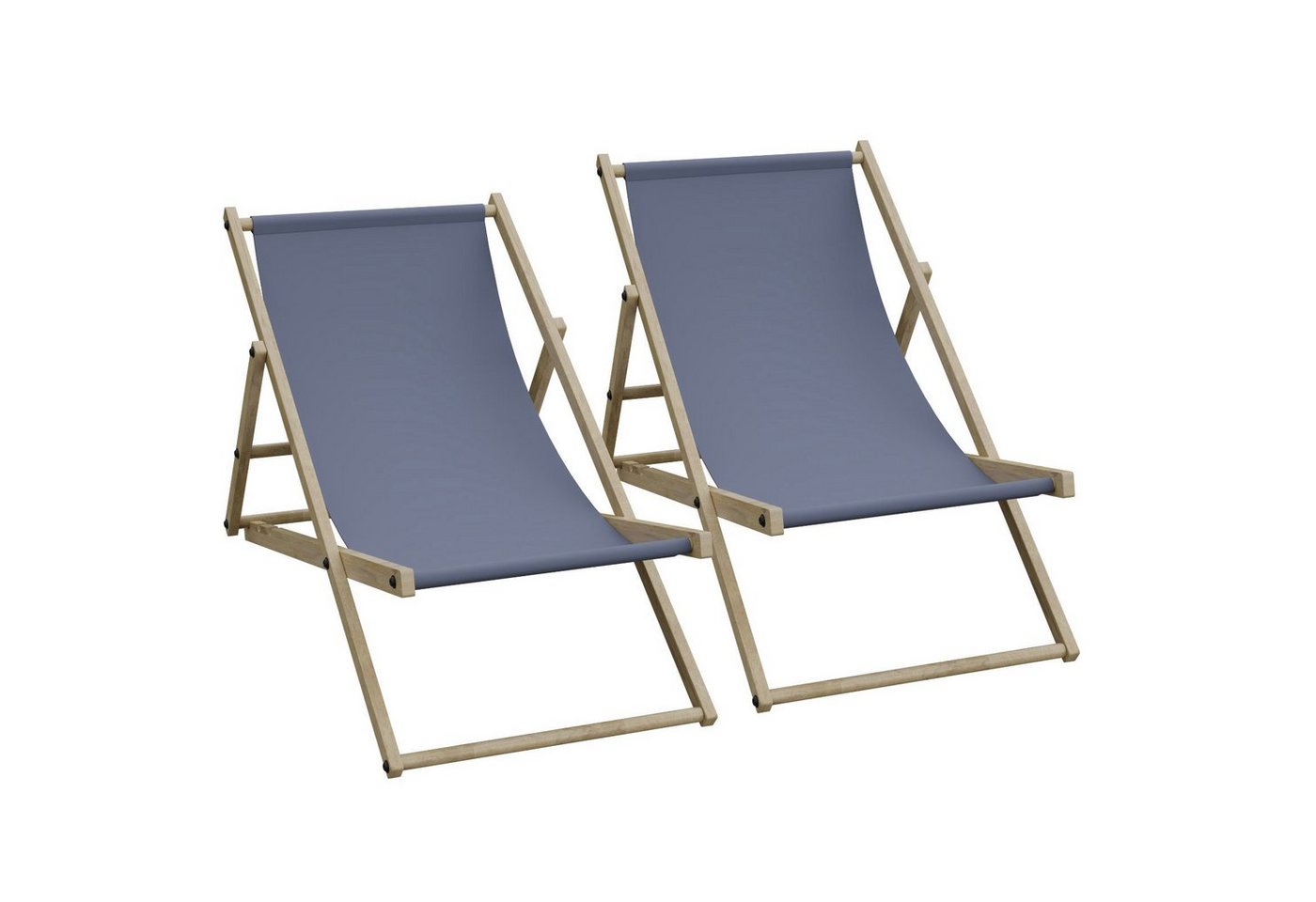 HAGO Gartenliege 2er Set Liegestuhl Doppelpack Strandliege Liege Stuhl Strand Sonnenlie von HAGO