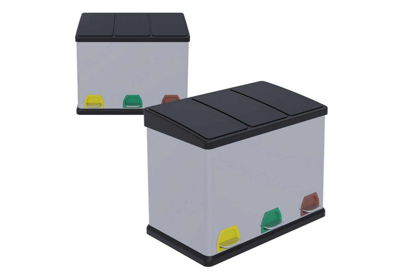 HAGO Mülltrennsystem Premium Mülleimer Abfalleimer Abfallbehälter Trennsystem Mülltrenner von HAGO