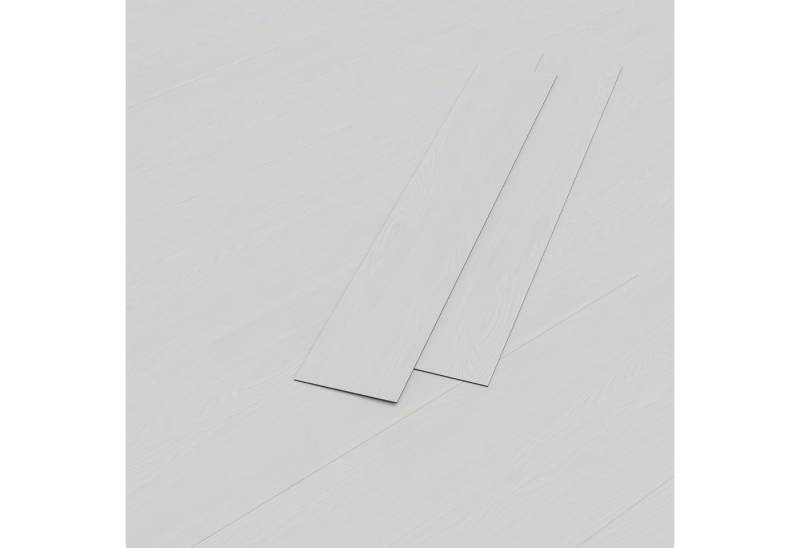 HAGO Vinylboden 2,23m² Eiche hell Weiß Selbstklebend Bodenbelag Laminat 2mm Dicke PVC, Selbstklebend, Rutschfest, Wasserresistent von HAGO