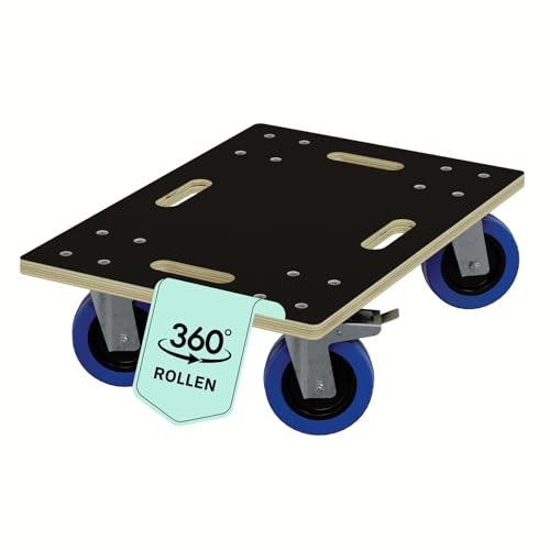 HAGO24 Möbelroller mit Bremse in 35x50cm I Schwerlast-Rollbrett bis 800kg I Möbel-Transportroller mit Griffmulden I hochwertiger Rollwagen für Umzug I Stabile Transporthilfe mit Rollen HAGO24 Möbelroller mit Bremse in 35x50cm I Schwerlast-Rollbrett bis 800kg I Möbel-Transportroller mit Griffmulden I hochwertiger Rollwagen für Umzug I Stabile Transporthilfe mit Rollen von HAGO