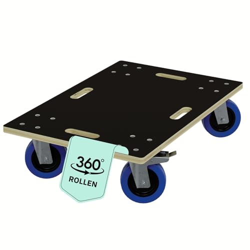 HAGO24 Möbelroller mit Bremse in 40x60cm I Schwerlast-Rollbrett bis 800kg I Möbel-Transportroller mit Griffmulden I hochwertiger Rollwagen für Umzug I Stabile Transporthilfe mit Rollen HAGO24 Möbelroller mit Bremse in 40x60cm I Schwerlast-Rollbrett bis 800kg I Möbel-Transportroller mit Griffmulden I hochwertiger Rollwagen für Umzug I Stabile Transporthilfe mit Rollen von HAGO