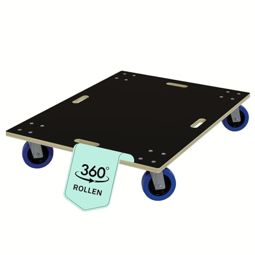 HAGO24 Möbelroller ohne Bremse in 60x80cm I Schwerlast-Rollbrett bis 800kg I Möbel-Transportroller mit Griffmulden I hochwertiger Rollwagen für Umzug I Stabile Transporthilfe mit Rollen HAGO24 Möbelroller ohne Bremse in 60x80cm I Schwerlast-Rollbrett bis 800kg I Möbel-Transportroller mit Griffmulden I hochwertiger Rollwagen für Umzug I Stabile Transporthilfe mit Rollen von HAGO