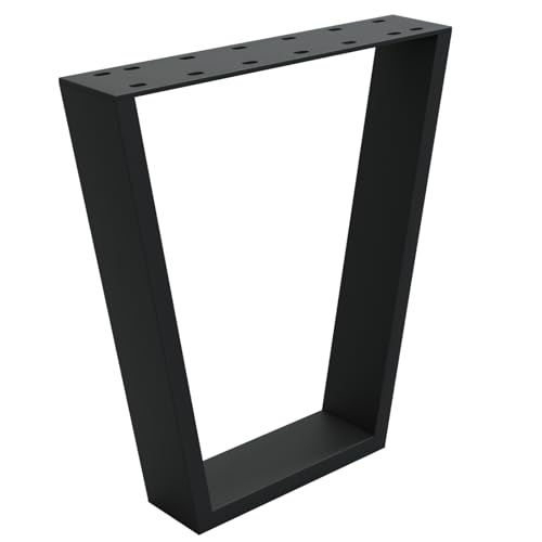 HAGO24 | Tischbeine | 2er Set | V-Form | 10° Schräg | Stahl | Schwarz matt | 40x43cm | Tischgestell | Tischuntergestell | Möbelgestell | DIY | Metallkufen HAGO24 | Tischbeine | 2er Set | V-Form | 10° Schräg | Stahl | Schwarz matt | 40x43cm | Tischgestell | Tischuntergestell | Möbelgestell | DIY | Metallkufen von HAGO