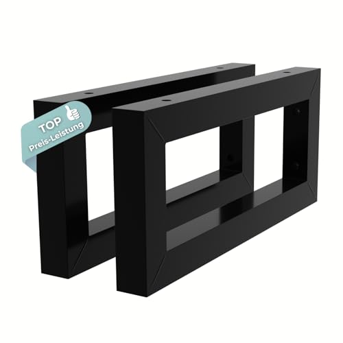 HAGO24 Wandhalterung Regal 2er Set in schwarz I 350x150mm I hochwertige DIY Regalhalterung I Waschtisch Halterung aus Stahl I Wandregal Halterung zur individuellen Gestaltung I robuste Regalträger HAGO24 Wandhalterung Regal 2er Set in schwarz I 350x150mm I hochwertige DIY Regalhalterung I Waschtisch Halterung aus Stahl I Wandregal Halterung zur individuellen Gestaltung I robuste Regalträger von HAGO