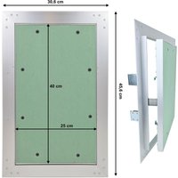 Hago - Revisionsklappe Revisionsöffnung Revision Öffnung Gipskarton Wartung Hohlraum Klappe 25 x 40 cm von HAGO
