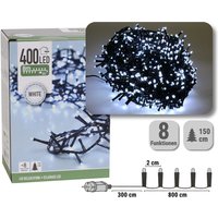 LED Lichterkette Leuchtkette IP44 Outdoor Cluster Dekolicht Kaltweiß 8m von HAGO