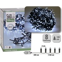 Hago - led Lichterkette Leuchtkette IP44 Outdoor Cluster Dekolicht Kaltweiß 11m von HAGO