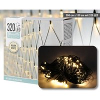 Hago - led Lichtervorhang Lichternetz Lichtnetz Vorhang IP44 Outdoor warmweiß 3m x 1,5m von HAGO