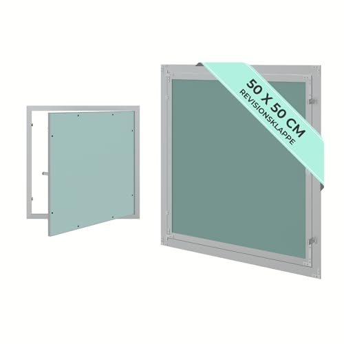 HAGO24 Revisionsklappe 50x50 cm I Hochwertige Revisionstür aus Aluminium & Gipskarton I Robuste Stromkasten Verkleidung I Wartungsklappe für Wartungen, Reinigung & Zugang zu Leitungen HAGO24 Revisionsklappe 50x50 cm I Hochwertige Revisionstür aus Aluminium & Gipskarton I Robuste Stromkasten Verkleidung I Wartungsklappe für Wartungen, Reinigung & Zugang zu Leitungen von HAGO