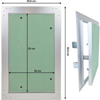 Revisionsklappe Revisionsöffnung Revision Öffnung Gipskarton Wartung Hohlraum Klappe 20 x 25 cm von HAGO