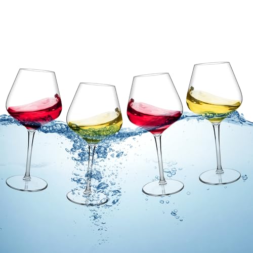 HAHASHOW Unzerbrechlich Tritan-Kunststoff Weingläser, 530ML Rotweingläser, Restaurants und Partys Bruchsicher Weinbecher Set, 4er Set HAHASHOW Unzerbrechlich Tritan-Kunststoff Weingläser, 530ML Rotweingläser, Restaurants und Partys Bruchsicher Weinbecher Set, 4er Set von HAHASHOW