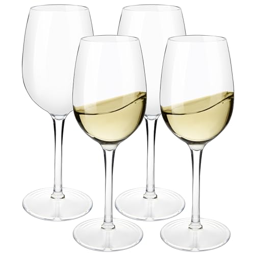 HAHASHOW Unzerbrechlich Tritan-Kunststoff Weinglaeser, Rotweingläser, 355ML bruchsicher Weinbecher Set, Spülmaschinenfest, 4er Set von HAHASHOW