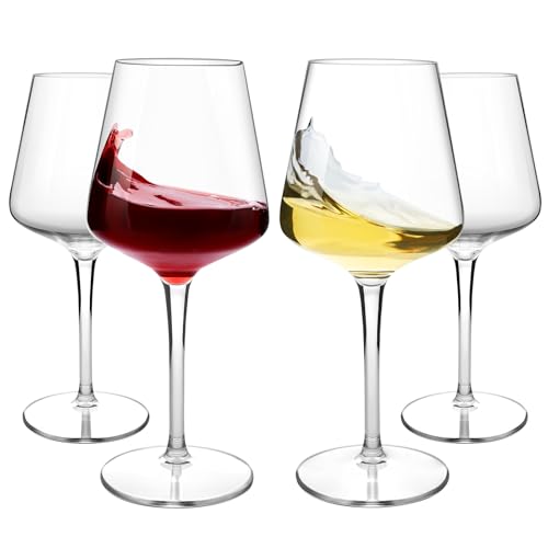 HAHASHOW Unzerbrechliche Weingläser Set, Tritan Weingläser Kunststoff, Bruchsicher Weißweingläser, 445 ml Plastik Rotweingläser 4er set HAHASHOW Unzerbrechliche Weingläser Set, Tritan Weingläser Kunststoff, Bruchsicher Weißweingläser, 445 ml Plastik Rotweingläser 4er set von HAHASHOW