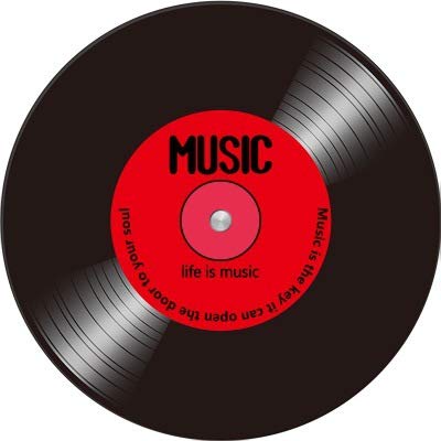 HAHII Teppich rund Vinyl Schallplatte 40CM Waschbarer Rutschfester Innenteppich, geeignet für Wohnzimmer, Schlafzimmer, Kinderspielzimmer HAHII Teppich rund Vinyl Schallplatte 40CM Waschbarer Rutschfester Innenteppich, geeignet für Wohnzimmer, Schlafzimmer, Kinderspielzimmer von HAHII