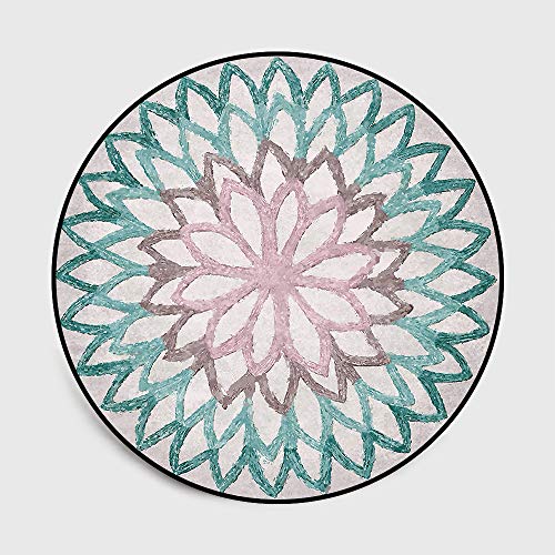 HAHII Teppich rund grün 60CM Waschbarer Rutschfester Innenteppich, geeignet für Wohnzimmer, Schlafzimmer, Kinderspielzimmer HAHII Teppich rund grün 60CM Waschbarer Rutschfester Innenteppich, geeignet für Wohnzimmer, Schlafzimmer, Kinderspielzimmer von HAHII