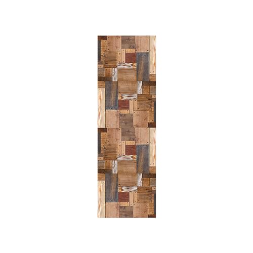 Kühlschrank Aufkleber zum Abdecken von vollen Türen Vintage Holzmaserung selbstklebend professionelle Vinyl Tapete 60X150CM von HAHII