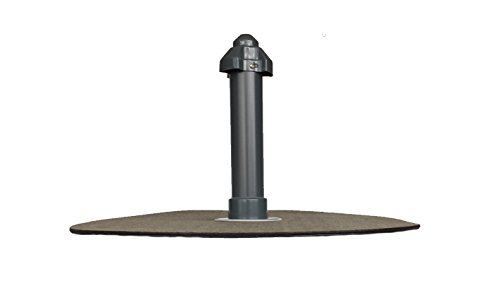 Flachdachlüfter DN 50, Bitumen-Flansch rund, Lüfter, Abluft, Dachentlüftung von HAHN Handelshaus
