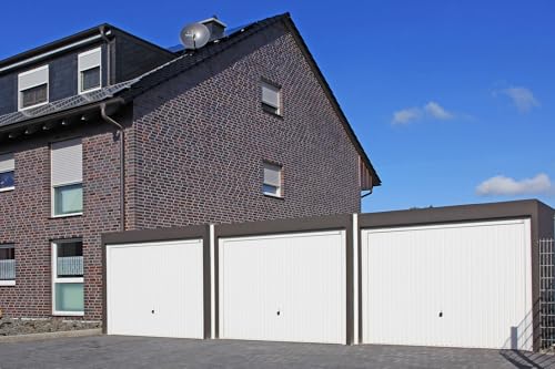 Fugenblende, Abdeckleiste, Fertiggarage, Fugenabdeckung, PVC, Klemmprofil, 3 m, Original Ersatzteil (Flachblende 65 mm - Weiß) von HAHN Handelshaus