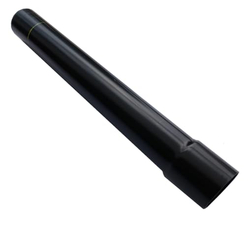 PVC-U Rohr mit Muffe, 600 mm Länge, SN 8, Schwarz, DN 70/75, DN 100/110 (DN 100/110) von HAHN Handelshaus