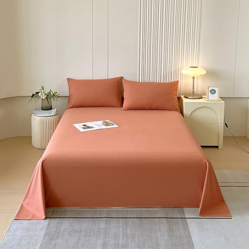 HAIBA Bettlaken ohne Gummizug 160x230cm Orange Uni Baumwolle Einfache Klassische Hotel Bettücher ohne Spanngummi Laken Leintuch Doppelbett Singles HAIBA Bettlaken ohne Gummizug 160x230cm Orange Uni Baumwolle Einfache Klassische Hotel Bettücher ohne Spanngummi Laken Leintuch Doppelbett Singles von HAIBA