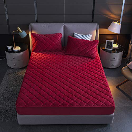 HAIBA LuxuriöSer Gesteppter Matratzenschoner - Bedding Spannbetttuch - GebüRstete Mikrofaser Spannbettlaken - Tiefe Tasche - Waschbarer Matratzenschutz - Weich FüR Extra Komfort 120x200cm+30cm HAIBA LuxuriöSer Gesteppter Matratzenschoner - Bedding Spannbetttuch - GebüRstete Mikrofaser Spannbettlaken - Tiefe Tasche - Waschbarer Matratzenschutz - Weich FüR Extra Komfort 120x200cm+30cm von HAIBA