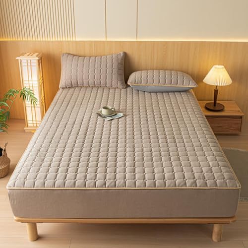 HAIBA Matratzenschoner 90 x 200 cm Soft Sleep SPANNBETTLAKEN sehr dick und weich Matratzenschoner Matratzenschoner mit 15 cm Tiefe Tasche von HAIBA