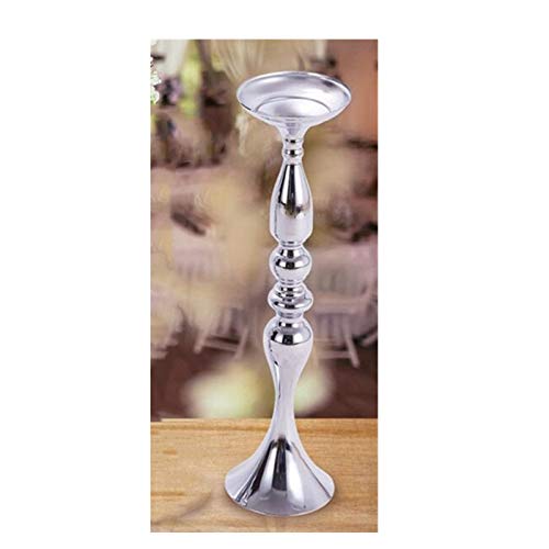 HAIBI kerzenLeuchter，Splitter Kerzenhalter Metall Kerzenstick Blume Vase Tisch Herzstück Event Blume Rack Straße Führen Hochzeit Halloween Weihnachten Dekor 50cm Kerzenständer von HAIBI