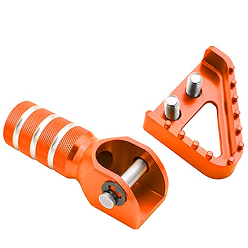 HaiBing Für KTM SX EXC XCF XC XCW SXF EXCF SMR Duke 125-530 690 950 ADV Motorrad Schalthebel Bremspedal Hinten Ersatz-Upgrade-Zubehör (Farbe : Orange) von HaiBing