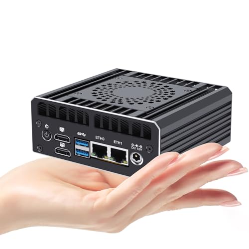 Firewall Appliance Mini PC 2.5Gbe, 12th Gen N100 Mini Computer Router with 2xI226-V 2.5G LAN, 32GB DDR5 Ram 1TB SSD, Support AES-NI Dual 4K Output Firewall Appliance Mini PC 2.5Gbe, 12th Gen N100 Mini Computer Router with 2xI226-V 2.5G LAN, 32GB DDR5 Ram 1TB SSD, Support AES-NI Dual 4K Output von HAICOTECH
