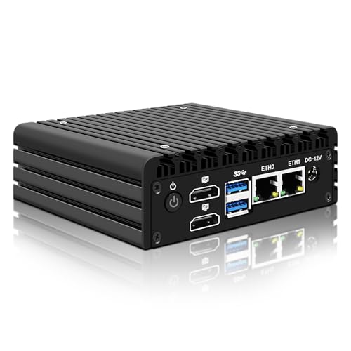 HAICOTECH Micro Firewall Appliance, Mini PC, VPN, Router PC, i3-N305 Fanless Mini Computer, AES-NI, 2 x 2.5GbE I226-V LAN Micro PC, 2 HDMI Support 4K, 16GB RAM 512GB SSD HAICOTECH Micro Firewall Appliance, Mini PC, VPN, Router PC, i3-N305 Fanless Mini Computer, AES-NI, 2 x 2.5GbE I226-V LAN Micro PC, 2 HDMI Support 4K, 16GB RAM 512GB SSD von HAICOTECH