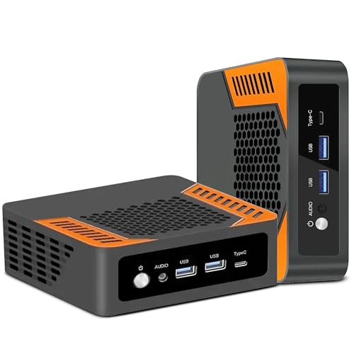 HAICOTECH Mini Gaming PC Ryzen 7 8845HS Desktop Computer (8C/16T, up to 5.1GHz), 16GB DDR5 RAM 512GB SSD, Triple 4K 60Hz Display, Dual RJ45 LAN/USB 3.2/USB 2.0/HDMI, WiFi6E BT5.3 von HAICOTECH