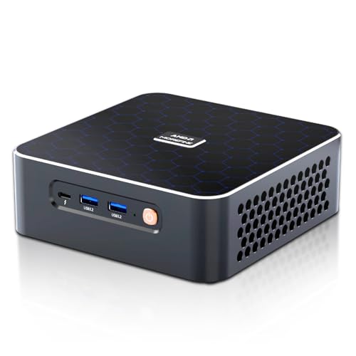 HAICOTECH Mini PC, Ryzen 5 8645HS(6C/12T, up to 5.0GHz), 32GB DDR5 RAM 1TB SSD Desktop Computer, Dual 8K Output Support 3 Display/6xUSB/Wi-Fi6/BT5.2/Dual 2.5G von HAICOTECH