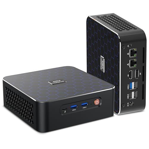 HAICOTECH Mini PC, Ryzen 7 8845HS Desktop Computer(8C/16T, up to 5.1GHz), 64GB DDR5 RAM 2TB SSD, Dual 8K Output Support 3 Display/6xUSB/Wi-Fi6/BT5.2/Dual 2.5G von HAICOTECH