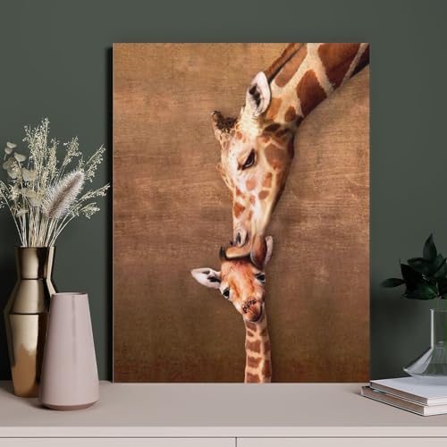 HAIDU DIY 5D Diamond Painting Kits für Erwachsene Kinder Giraffe Full Drill Strass Stickerei Leinwand Diamant Arts Craft（Round Diamond） 30x40cm-231 von HAIDU