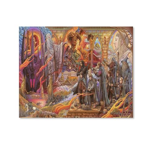 HAIDU der herr der ringe poster Diamond Painting Set, 5D Diamond Painting Pictures Adults Diamond Painting Children, Full Drill Diamond Art for Home Decor（Round Diamond） 30x40cm-132 von HAIDU