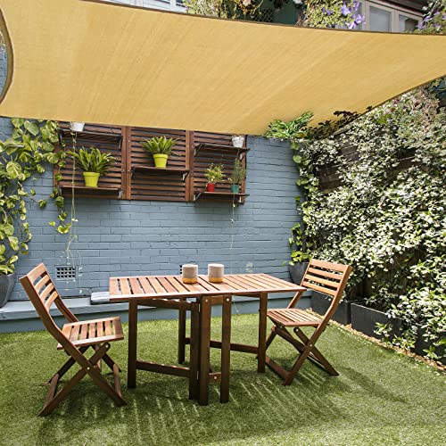 HAIKUS Sonnensegel 2x3 Rechteckig, Premium HDPE 98% UV Schutz Sonnenschutz Atmungsaktiv Wetterbeständig für Garten Balkon und Terrasse, mit Ösen und Befestigungsseile, Rechteck Sand 2x3m von HAIKUS