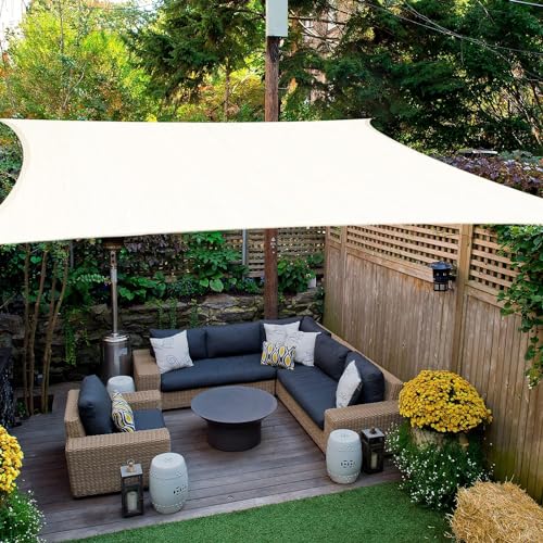 HAIKUS Sonnensegel 4x4 m Weiß Quadratisch, Premium HDPE 98% UV Schutz Sonnenschutz Atmungsaktiv Wetterbeständig für Garten Balkon und Terrasse, mit Ösen und Befestigungsseile, Quadrat 4x4m Weiss von HAIKUS