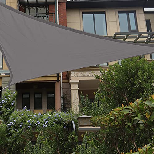 HAIKUS Sonnensegel Wasserdicht Dreieckig 3x3x3m Sonnenschutz Wasserabweisend Premium PES Polyester mit UV Schutz für Balkon Garten Terrasse Grau von HAIKUS