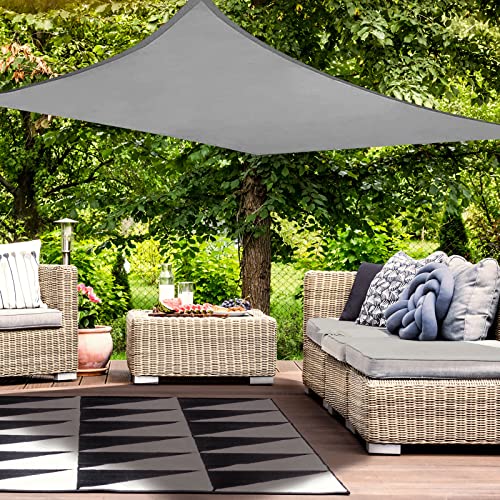 HAIKUS Sonnensegel Wasserdicht Rechteckig 2x3m Sonnenschutz Wasserabweisend Premium PES Polyester mit UV Schutz für Balkon Garten Terrasse Grau von HAIKUS