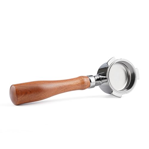 51 mm Coffee Portafilter Filter Holder with Filter Basket and Wooden Handle Replacement Compatible with EC680 EC685 Coffee Machine Tool, Reusable Alloy Filter, Coffee Extraction Accessories (51MM) von HAILASRE