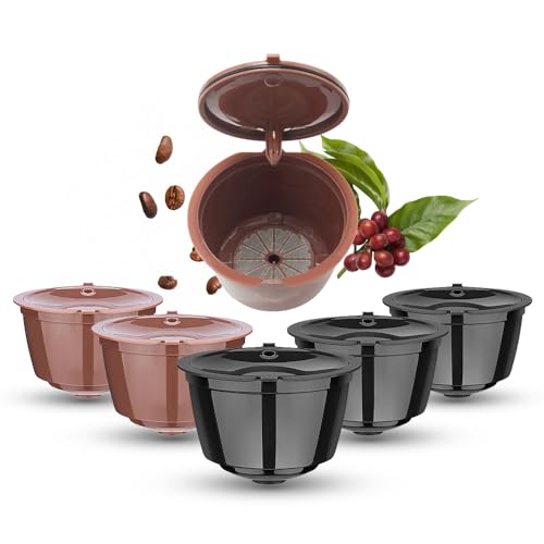 6 Stück wiederverwendbare Kaffeekapsel für Kaffeemaschine DOLCE GUSTO, HAILASRE Kaffeekapseln Wiederverwendbare Kaffeepads Filter für DolceGusto-Kaffeemaschine, 3schwarz+3braun 6 Stück wiederverwendbare Kaffeekapsel für Kaffeemaschine DOLCE GUSTO, HAILASRE Kaffeekapseln Wiederverwendbare Kaffeepads Filter für DolceGusto-Kaffeemaschine, 3schwarz+3braun von HAILASRE