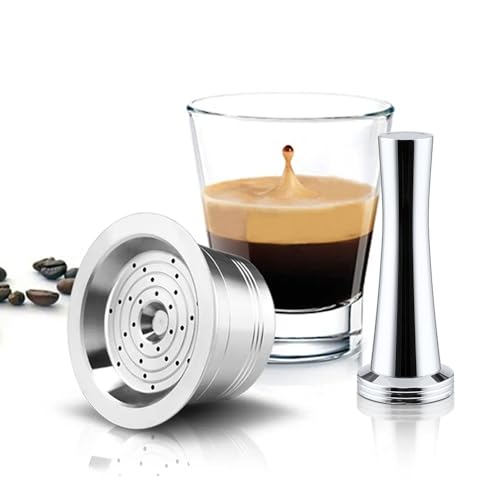HAILASRE Refillable Stainless Steel Combo Reusable Cafissimo Coffee Capsule for Refilling, Reusable Refill Capsule Coffee Filter for Kfee Caffitaly Cafissimo (COMBO) von HAILASRE