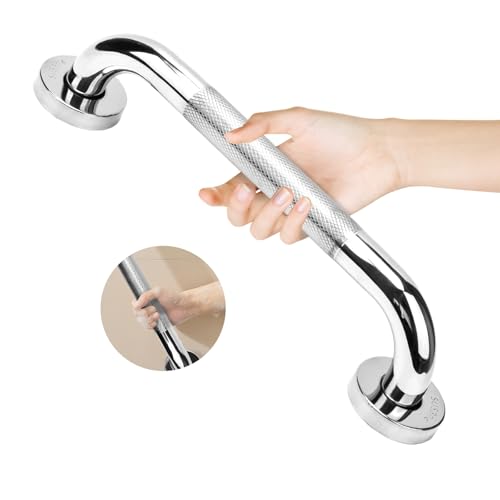 HAIMAYEE Haltegriff Bad 304 Edelstahl mit Gerändelte Fläche,Rutschfester Haltegriffe für Senioren,Duschgriff für Badewanne,WC,Badezimmer,Küche,Treppen Handlauf 30cm von HAIMAYEE