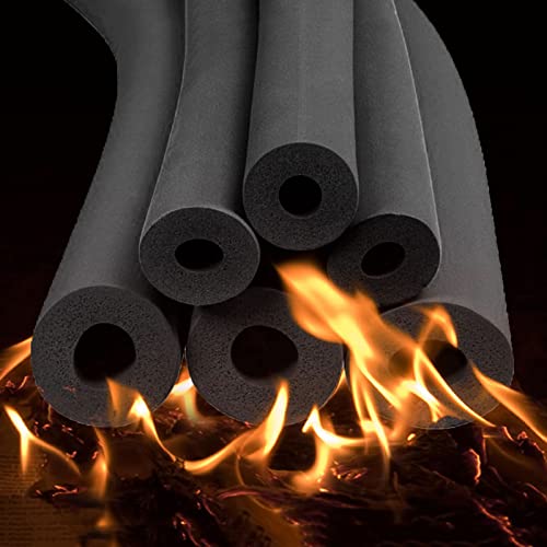 HAIRIT Outdoor Klimaanlage Wärmeisolierung Rohr Schwarzer Rohrisolierung Frostschutz Schaumstoffschlauch, Isolierschlauch Für Rohrschutz Und Isolierte Dicke 15mm/20mm (Size : ID 6MM x 15MM x 1.8m) von HAIRIT