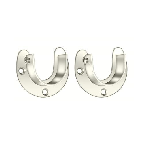 2pcs Heavy Duty Closet Rod Brackets Vorhangstangenhalter Garderobenhalterungsträger Für 1 1/4 Zoll Stangen Steckdose Flansche Kleiderschrank Klammer von HAISENG